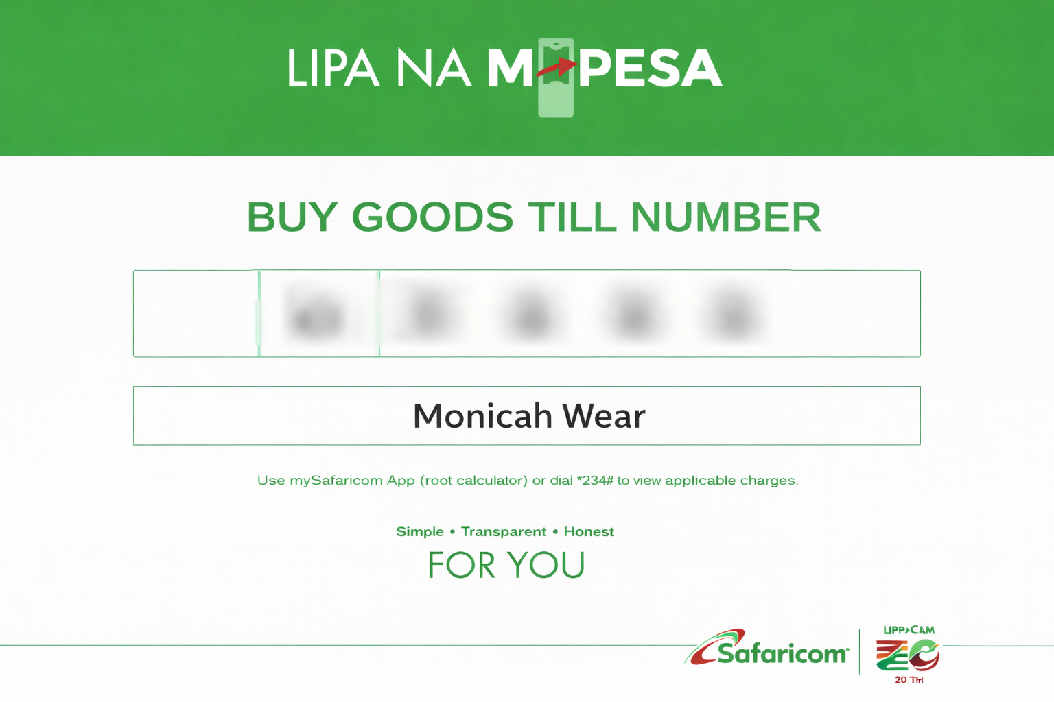 Lipa na M-Pesa Till